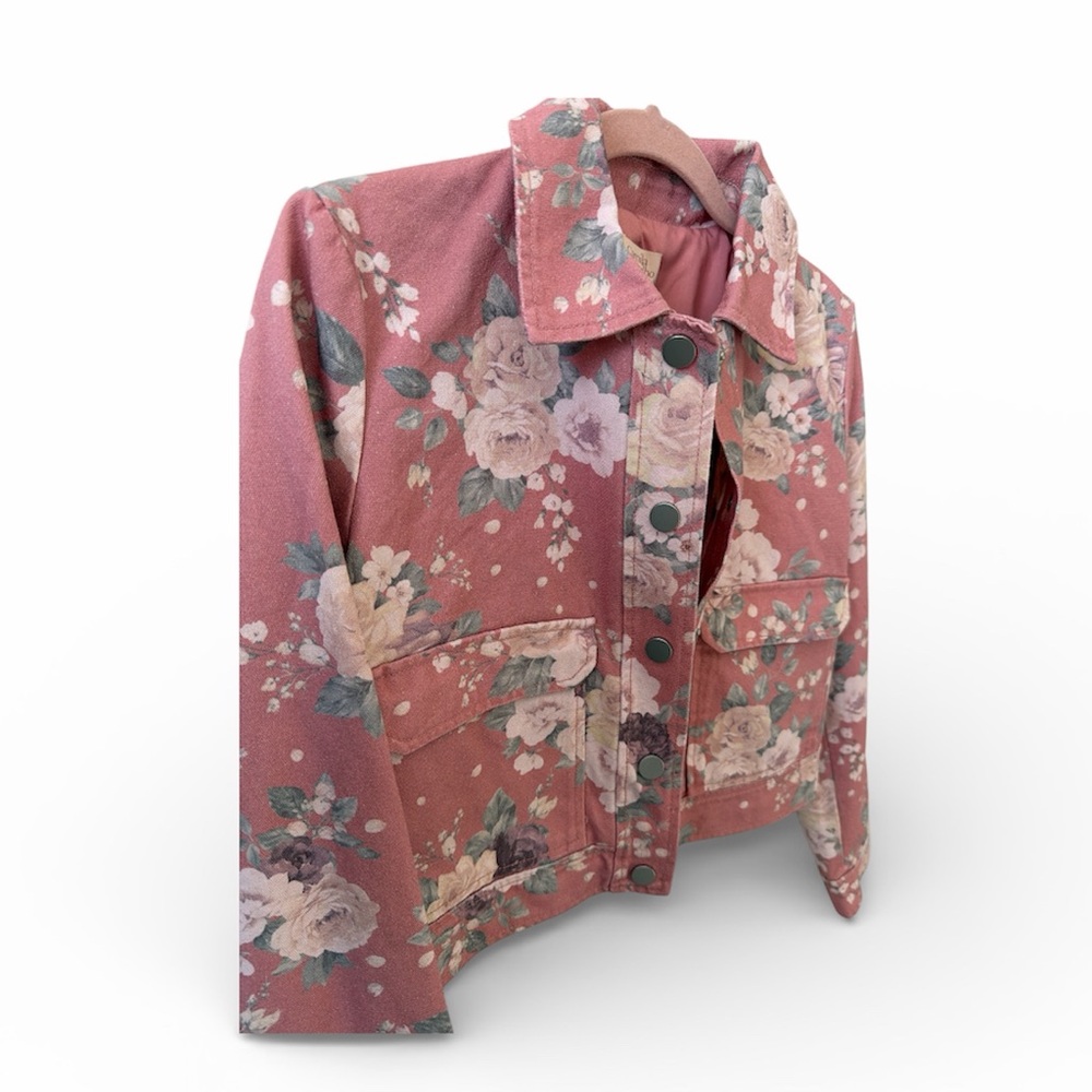 🌸🌼🌸 Camila Coelho cropped denim jacket size 6 US - Picture 7 of 12